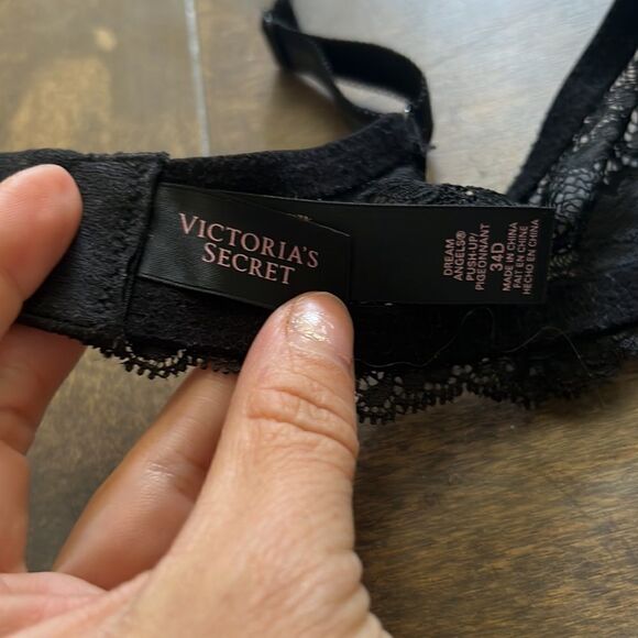 Victorias Secret DREAM ANGELS PUSH-UP PIGEONNANT Floral bra Sz-34D - Picture 7 of 9